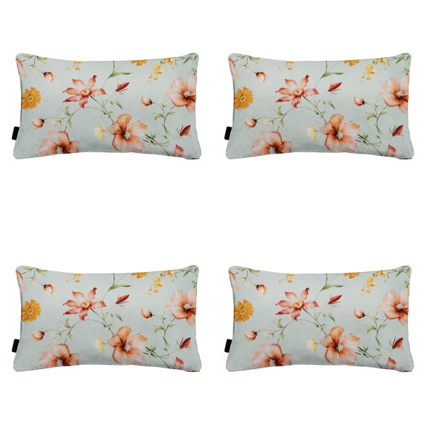 Dekokissen Florina orange - Ca. 30x50 cm - 4er-Set