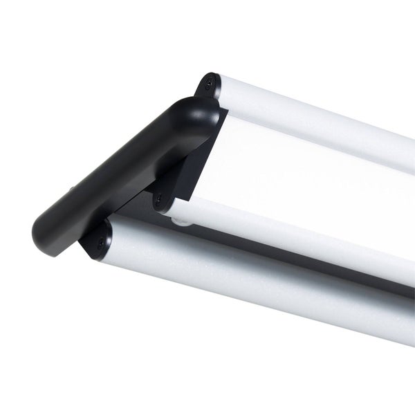 PRIOS LED Bürostehleuchten Zyair ( Touchdimmer) dimmbar (Modern) in Alu aus Aluminium (1 flammig, ) - Bürolampe Arbeitsplatzlampe Standleuchte Stehlampe Deckenfluter Touch Lampe