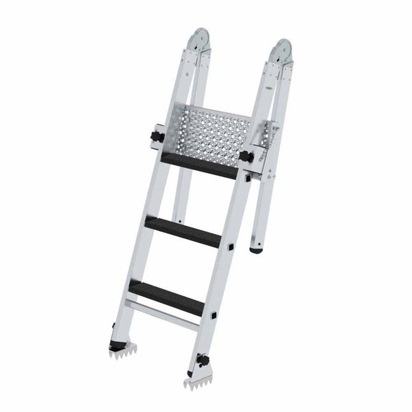 Aluminium Multifunktionsleiter mit drei Sprossen und einer Plattform