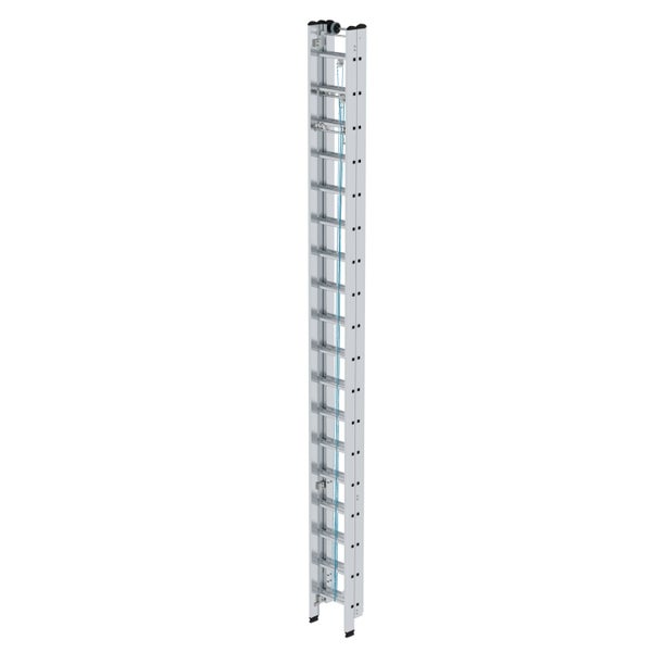 PROREGAL Sprossen-Seilzugleiter 3-Teilig Ohne Traverse 3 x 18 Sprossen