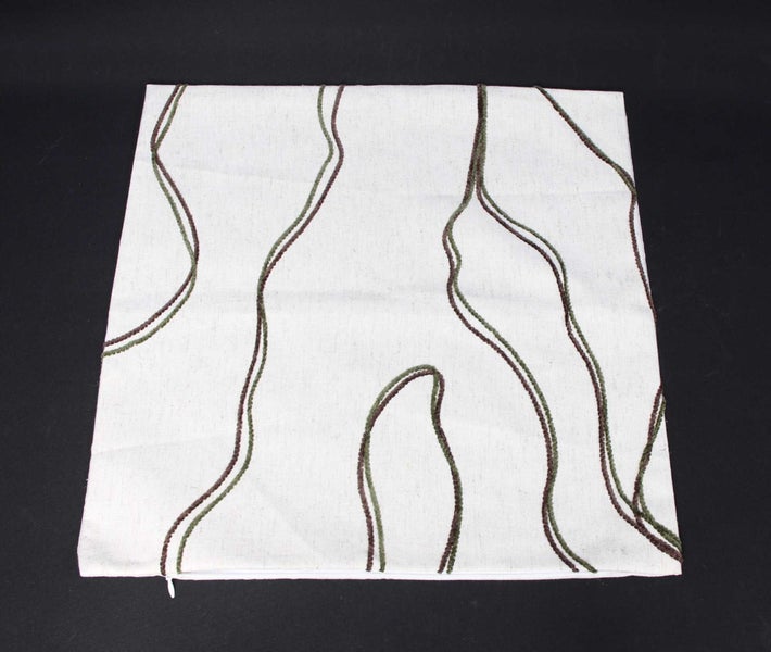 FRANK FLECHTWAREN | Kissenhülle Modern Stitch, POLYESTER, LEINEN, 45 x 45 cm