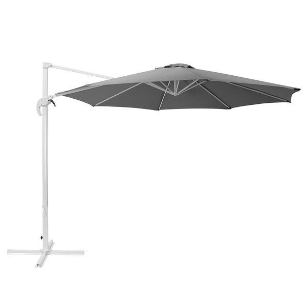 Ampelschirm 300 cm SAVONA Dunkelgrau Grau