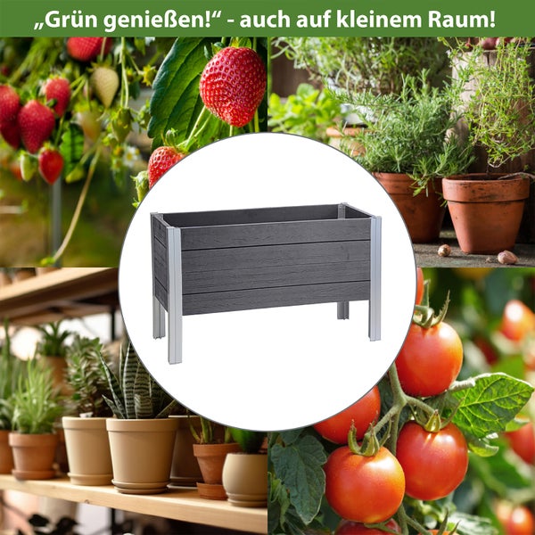 Hochbeet für den Garten, geeignet auch für kleine Räume