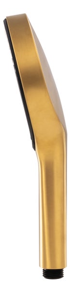 SCHÖNER WOHNEN-Kollektion Handbrause GLAIA, Mattgold, wassersparender Duschkopf rund, Duschbrause mit 3 Strahlarten