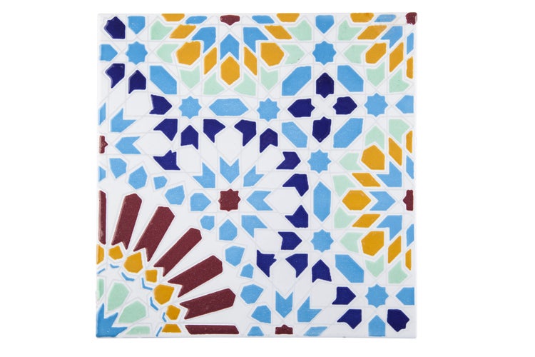 Fliese mit geometrischem Muster