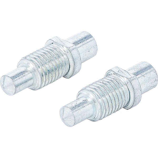 Dübelmarkierer aus Metall mit Gewinde und Zentrierspitze, 2 Stück