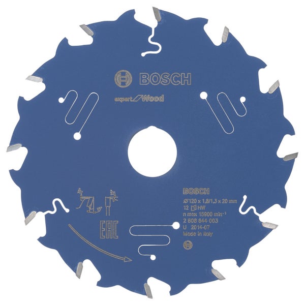 Bosch Kreissägeblatt Expert for Wood für Handkreissägen 120 x 20 x 1,8 mm 12 - 2608644003