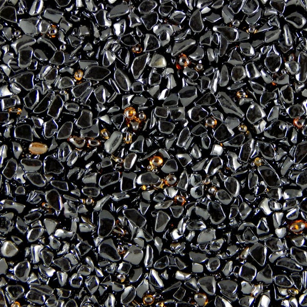 Terralith Glassteinteppich Vetro Ambra / Nero für 1 qm -innen-