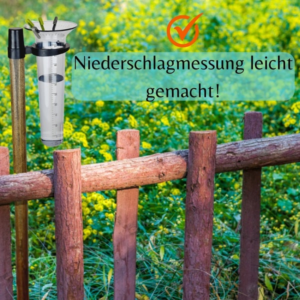 Regenmesser Halter individuelle Statistikfunktion Garten Niederschlagsmesser