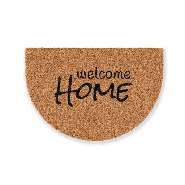 Fußmatte aus Kokosfaser mit Willkommen Zuhause Schriftzug