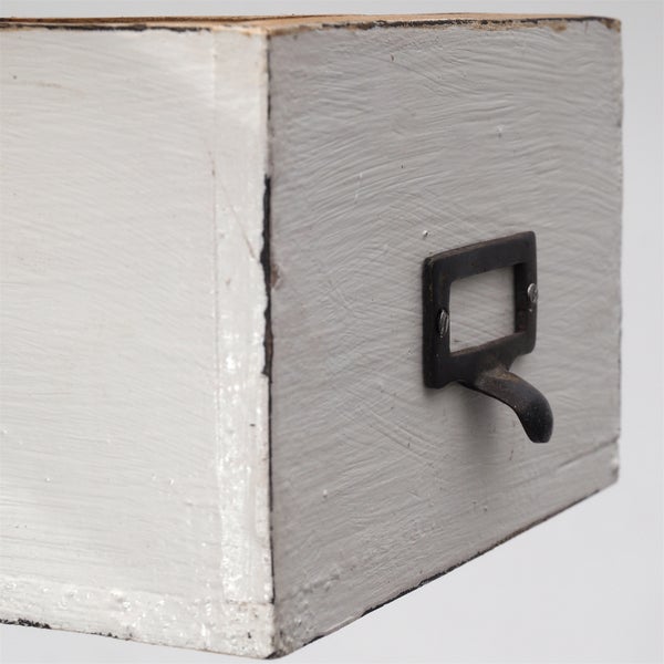 Stiftehalter-Box Vintage 19 Mahagoni 06 weiß-landhaus