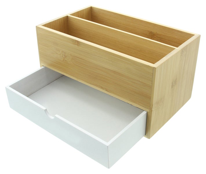 FRANK FLECHTWAREN | Organizer Naturelle, BAMBUS, 25,5 x 15,5 x 13,5 cm