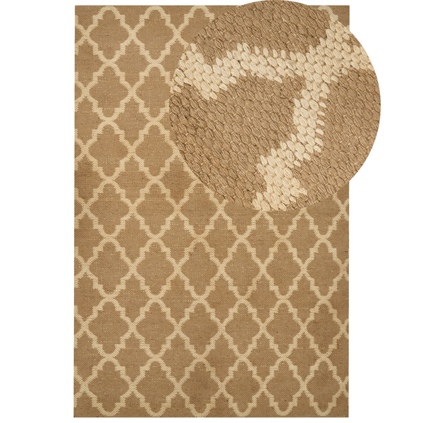 Teppich MERMER 200 x 300 cm Jute Beige