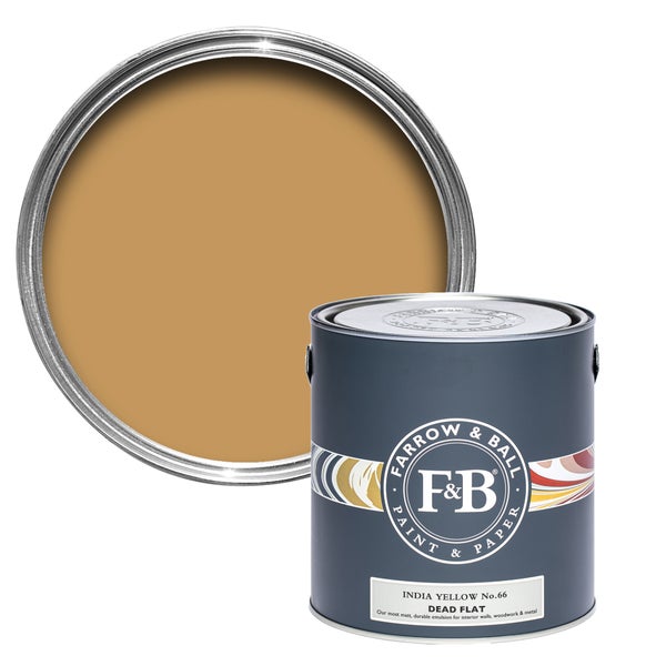 Farbdose Farrow and Ball India Yellow No.66 Dead Flat
