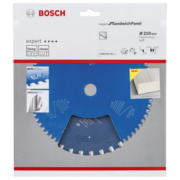 Bosch Kreissägeblatt Expert for Sandwich Panel für Handkreissägen 210 x 30 x 2,4 mm 36 - 2608644142