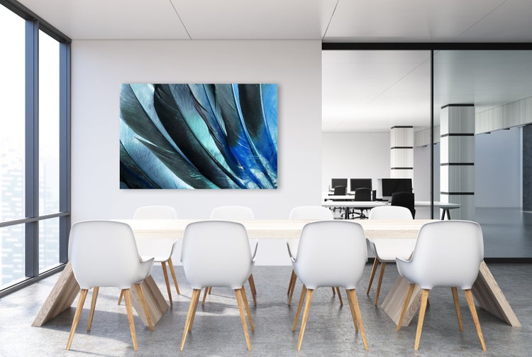 Canvas-Akustikbild mit sehr guten Schallabsorptions-Eigenschaften für eine gute Raumakustik 90x60cm AB00019