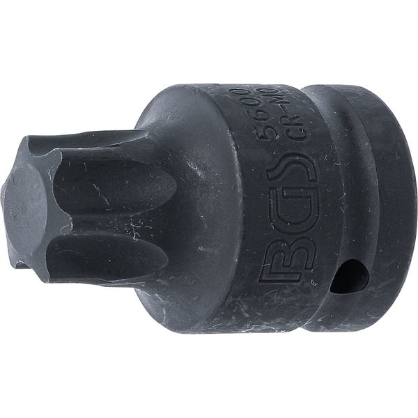 BGS Kraft-Bit-Einsatz Antrieb Innenvierkant 20 mm (3/4) T-Profil (für Torx) T100 - 5600