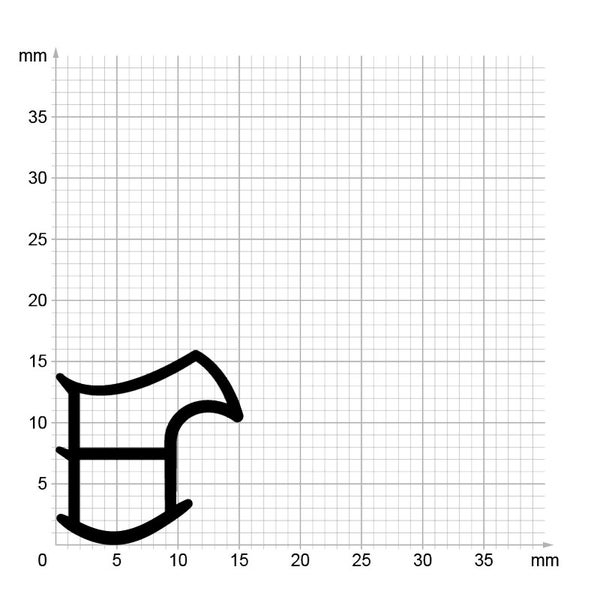 DIWARO. | Stahlzargendichtung SZ053 | schwarz | 5 Meter