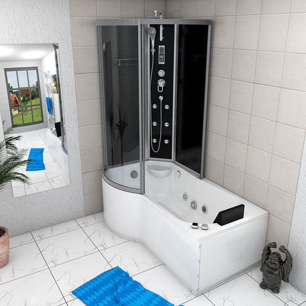 Whirlpool Wanne Duschkabine sw K50-R31-WP 100x170