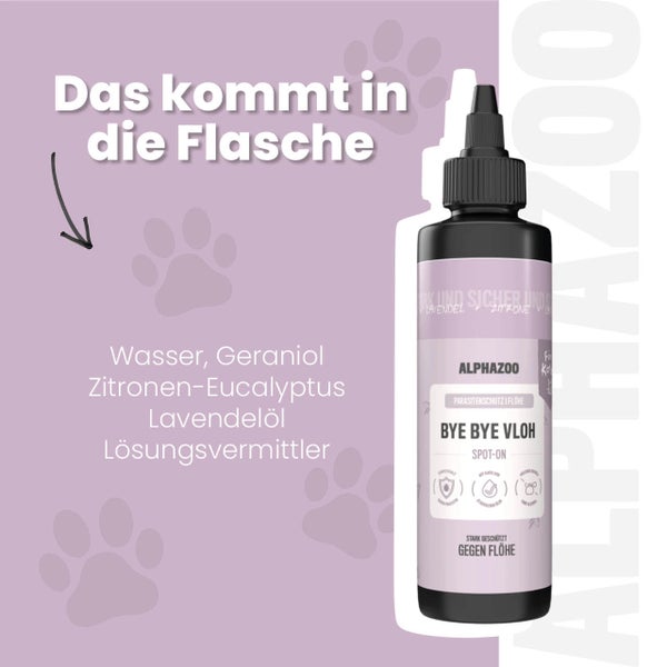 ALPHA ZOO Bye Bye Vloh Spot-on Flasche gegen Flöhe