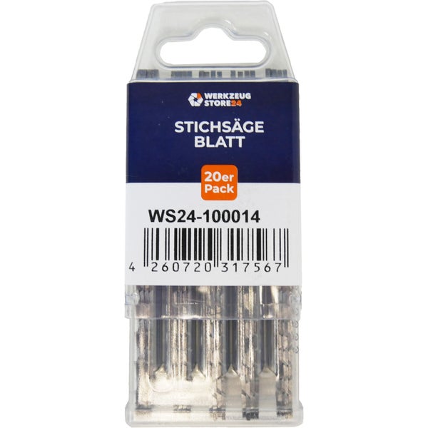 WS24 20x CV-Stichsägeblatt geschliffen/konisch GL 100 VL 75 mm sauber/schnell - WS24-100014