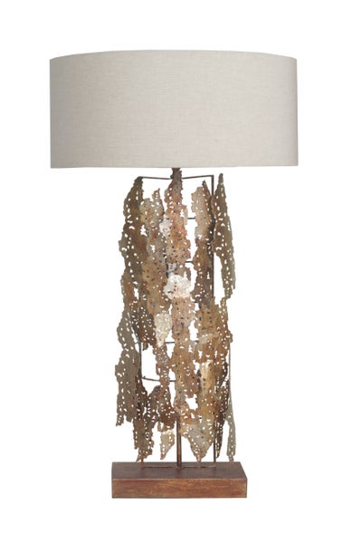 Wohnzimmer Tisch Lampe Klassisch Modern Gold Beige | Wohnzimmer Esszimmer Leuchte