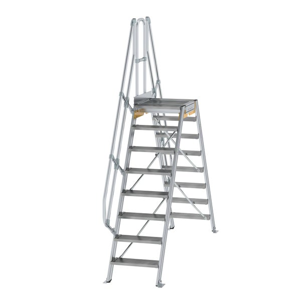 MUNK Überstieg 60° inkl. einen Handlauf, Stufenbreite 600mm, 2x8 Stufen