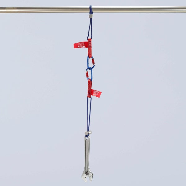 Verstellbarer Schraubenschlüssel mit Knipex Absturzsicherungssystem