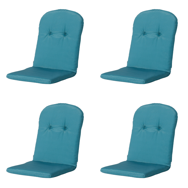 Stuhlauflage Stapelstuhl Panama seeblau - Ca. 96x45 cm - 4er-Set