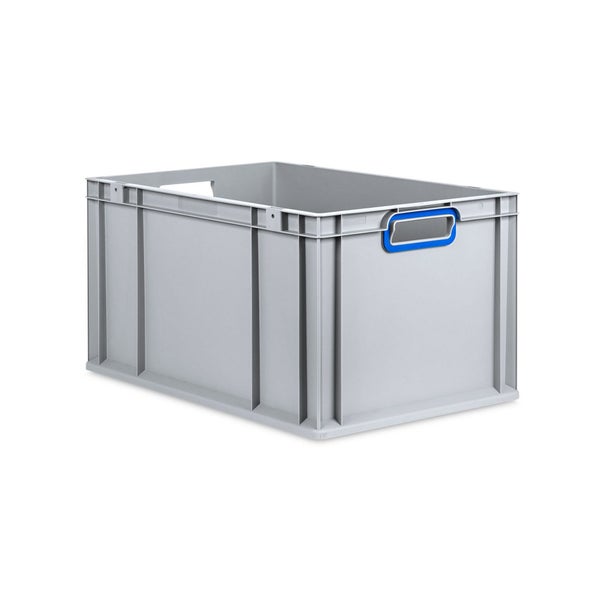 PROREGAL Eurobox Nextgen Color HxBxT 32 x 40 x 60 cm 65 Liter Griffe Blau Offen Verstärkter Boden Eurobehälter Transportbox