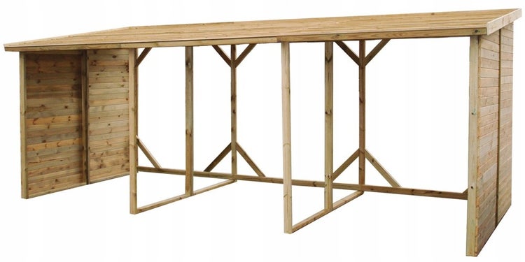 Holzschuppen 20m3 - 5,20x2m - H.2,06m - Imprägniert 