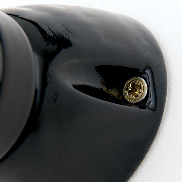 Wandleuchte Keramik 1xE27 Schwarz