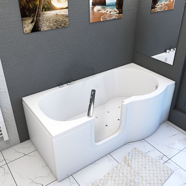 Senioren Wanne Sitzwanne mit Tür S12-AIR-L 170x85cm