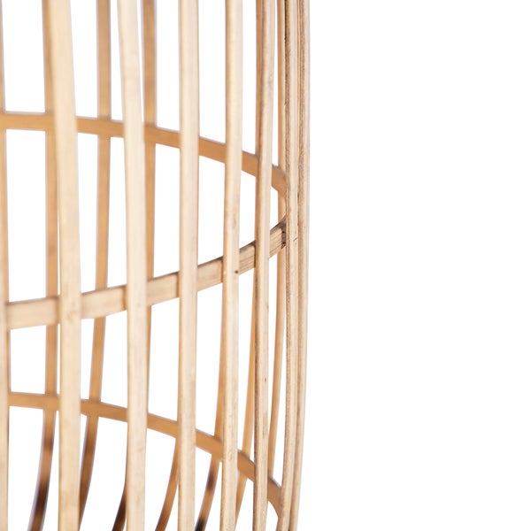 Detailansicht eines Bambusgeflechts