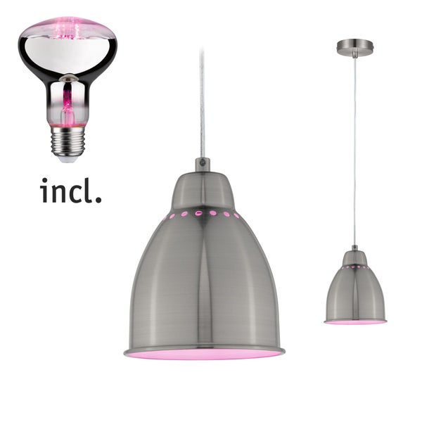 Technische Zeichnung und Produktdetails von drei Einbaustrahlern inklusive Maßangaben, IP44 Schutzart, Dimmfunktion und Materialhinweisen.