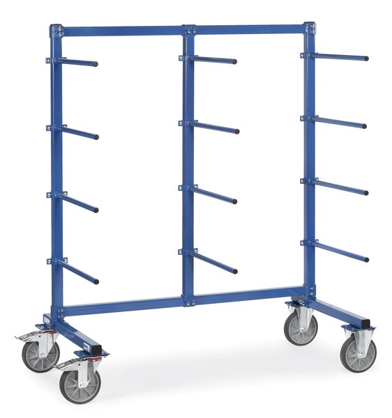 Fetra Tragarmwagen 1600x800mm, 12 Tragarme einseitig ohne PVC-Schlauch überzogene Tragarme