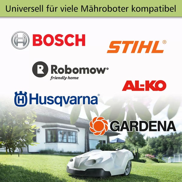 250m Begrenzungskabel (2,7mm) + 500 Haken + 10x Kabelverbinder + 4x Anschlussklemmen für Mähroboter