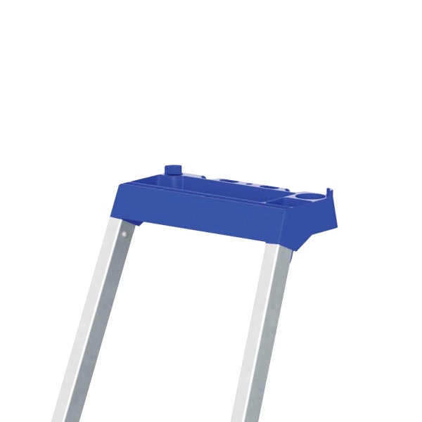 Detailansicht einer Leiter mit Ablageschale