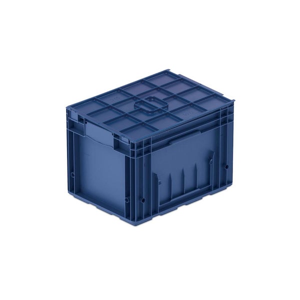 PROREGAL SparSet 5x VDA KLT Kleinladungsträger mit Verbundboden und Auflagedeckel HxBxT 28 x 30 x 40 cm 22 Liter KLT Transportbox