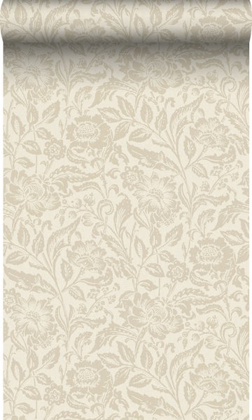 Origin Wallcoverings Tapete Blumen Creme-Beige - 53 cm x 10.05 m - 347026