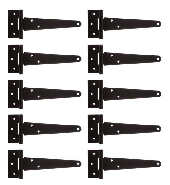 Set mit zehn Kreuzgehängen aus Metall für Türen und Tore