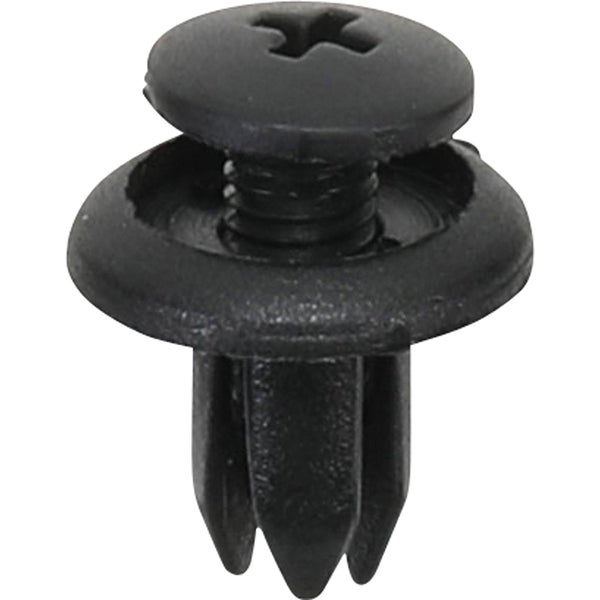 Schwarzer Kunststoffniet