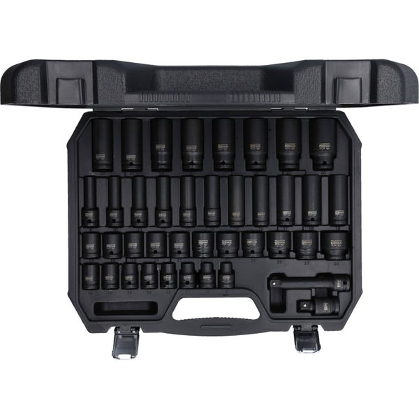 KS TOOLS 1/2 Sechskant-Kraft-Stecknuss-Satz 40tlg. - 515.0065