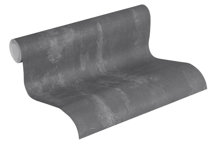 Graue Rollen-Tapete mit Betonoptik