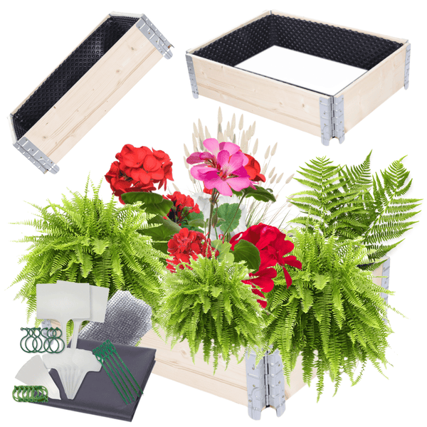Hochbeetkisten GuardBox HxBxT 20x80x60 cm 1 Ebeneinkl. Luftpolsterfolie Imprägniert