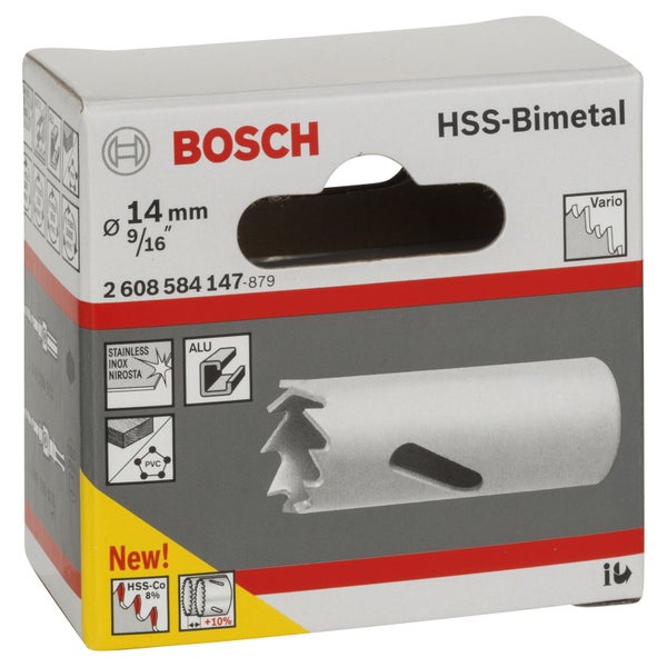 Bosch Lochsäge HSS-Bimetall für Standardadapter 14 mm 9/16 - 2608584147