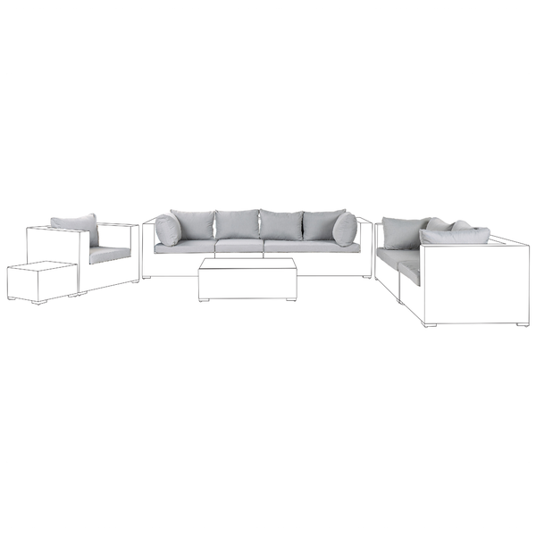 Outdoor Kissenbezug Set MAESTRO II Grau