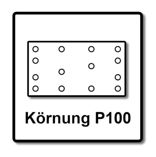 Festool STF 80x133 RU2/50 Schleifstreifen Rubin 2 P100 80 x 133 mm 100 Stk. ( 2x 499049 ) für Rutscher RTS 400, RTSC 400, RS 400, RS 4, LS 130
