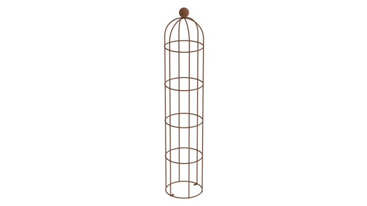 Obelisk Messina groß 34 x 160 cm massiver Rundstahl unbeschichtet