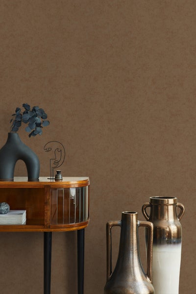 Tapete Silber Braun Struktur Modern für Wohnzimmer Schlafzimmer Küche MADE IN GERMANY 10,05 x 0,53m